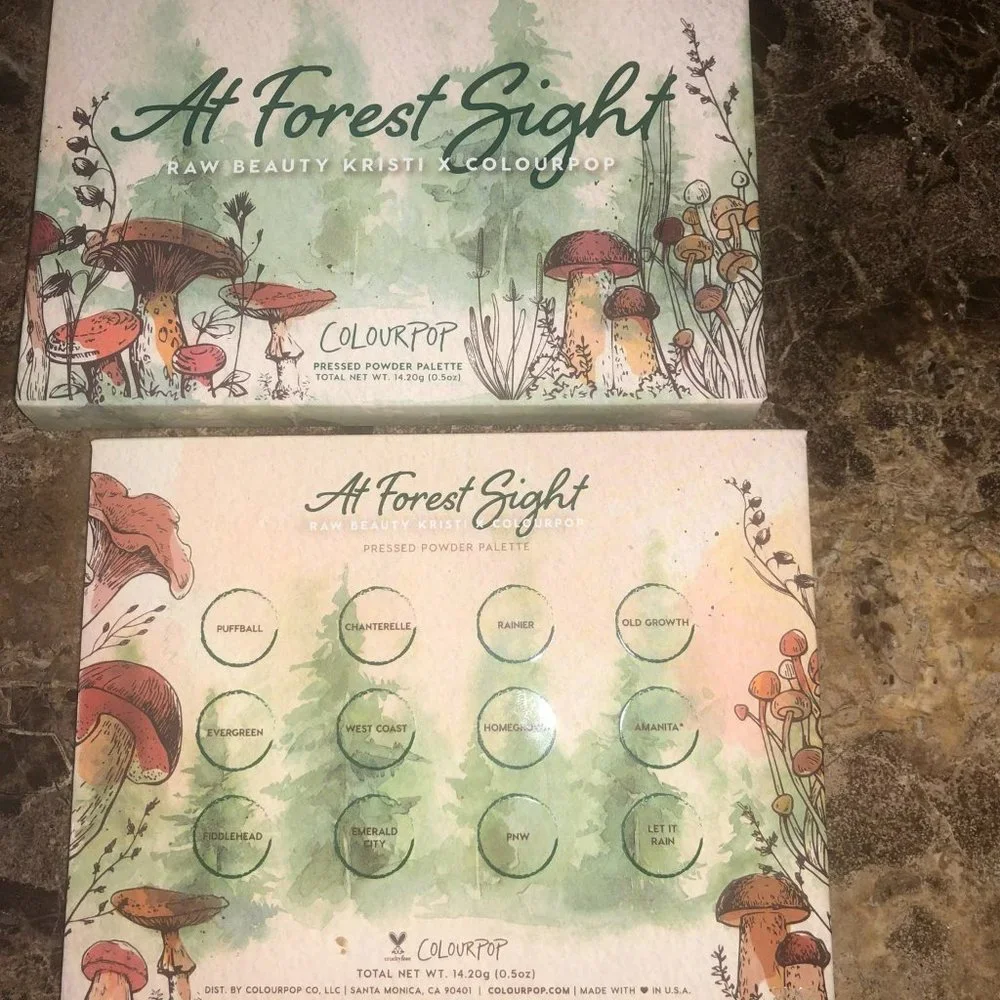 BNIB Colourpop x Raw Beauty Kristi AT FOREST SIGHT Vegan Eyeshadow Palette